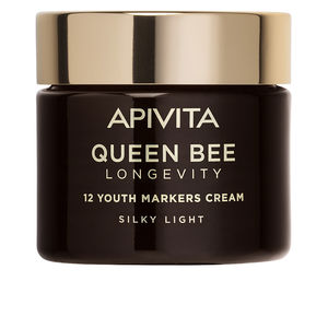 Apivita QUEEN BEE LONGEVITY light cream 12 youth markers  - Face moisturizer - Anti aging & anti wrinkle treatment - Skin tightening & firming cream  buy online