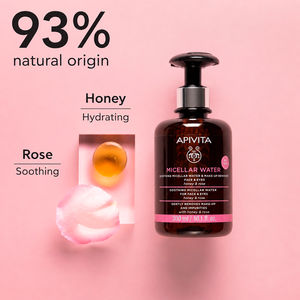 AGUA MICELAR con rosa y miel