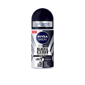 MEN BLACK & WHITE INVISIBLE ORIGINAL roll on pack