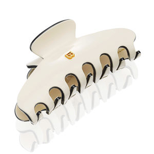 Balmain Hair Pinza Grande cabello White/Black