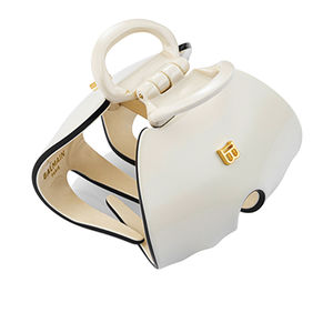 Balmain Hair Pinza Imperiale cabello White/Black