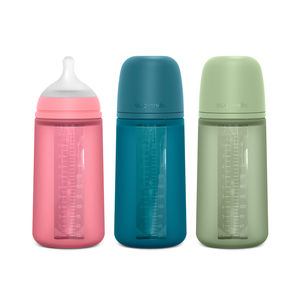 SELECTION biberón con botella de silicona blandita y tetina SX PRO +6 meses