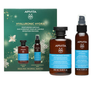 Hair gift set Apivita NAWILŻAJĄCY SZAMPON + ODŻYWKA Z KWASEM HIALURONOWYM I ALOESEM kup online