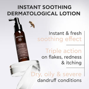 DANDRUFF RELIEF dermatological scalp lotion with immediate calming effect
