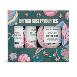 Hautpflege-Set - Badezimmer Geschenk-Sets The Body Shop MINI BRITISH ROSE FAVORITEN-Etui online kaufen