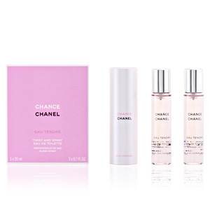 

CHANCE EAU TENDRE Eau De Toilette Vaporizador Para El Bolso Twist & Spray Recarga 3 X 20 Ml