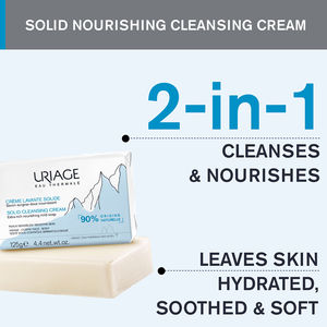 Solid washing cream