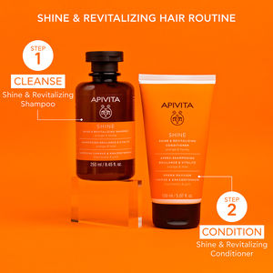 SHINE AND VITALITY SHAMPOO with honey and orange for all hair types
