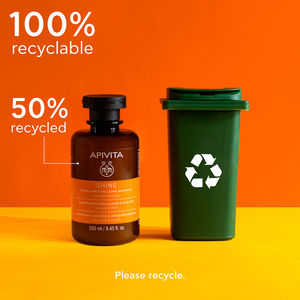 SHINE AND VITALITY SHAMPOO with honey and orange for all hair types